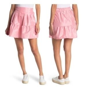 Topshop Taffeta Lantern Mini Skirt size 10 Pink Barbiecore NWT